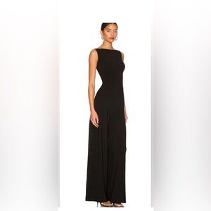 Norma Kamali Black Sleeveless Jumpsuit